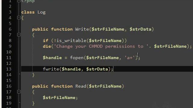 PHP-OOP-Tutorial-4-_-File-Logger смотреть онлайн