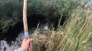 Рыбалка на паук 2022. Офигел от такой рыбалки - караси по 1,5 кг в нано ручье! Ловля рыбы на паук.