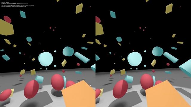 WebVR + Oimo.js physics смотреть онлайн