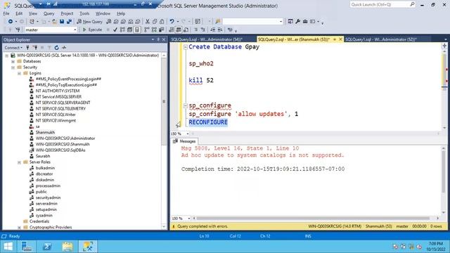 Sql DBA Batch 46 Class 14 Server Roles & Database Roles Discussion смотреть онлайн
