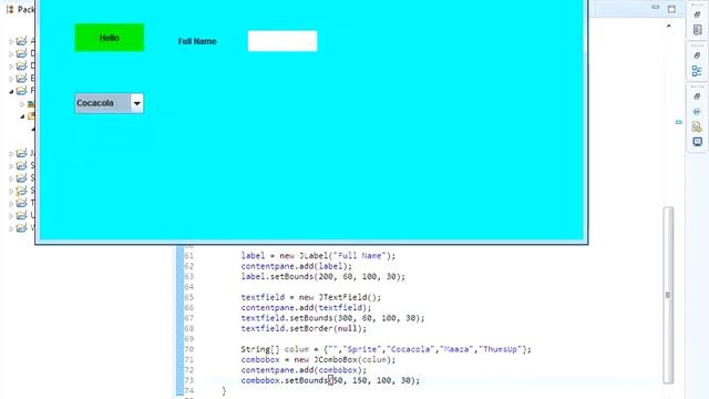 how to create combo box with java swing in eclipse смотреть онлайн