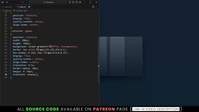 CSS Glassmorphism Cards Hover Effects смотреть онлайн