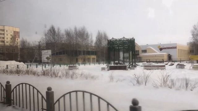 В автобусе. Нефтеюганск от 27.02.2023 АС 847 86 МАЗ-103.075 Маршрут 4Ю смотреть онлайн