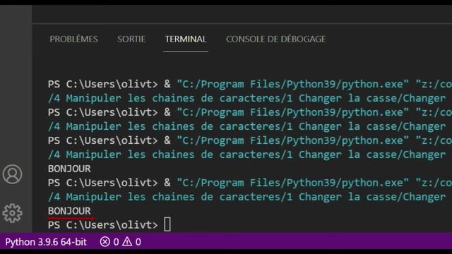 ELOA FORMATION | Python : Changez la casse avec UPPER et LOWER смотреть онлайн