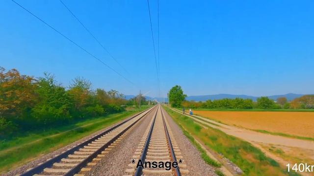 Führerstandsmitfahrt [Elsass Express] Von Alzey Nach Wissembourg [train Cab Ride]