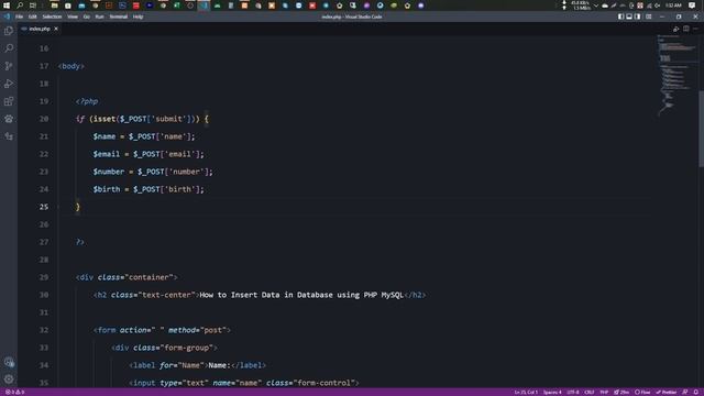 How to Insert Data in Database using PHP MySQL смотреть онлайн