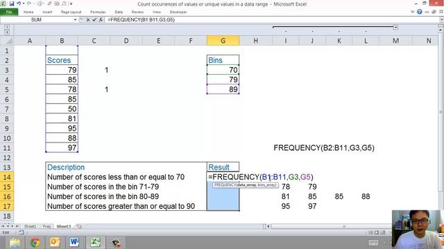Epd21 Malaysian Favourite Excel Tip - The Frequency Function смотреть онлайн