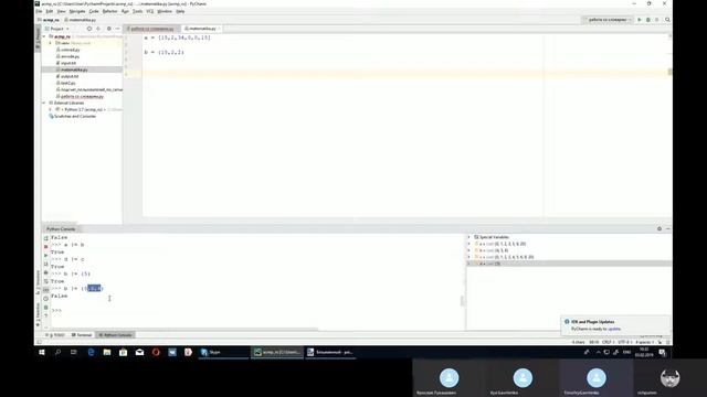 Математика в Python. Работа с множествами и списками смотреть онлайн