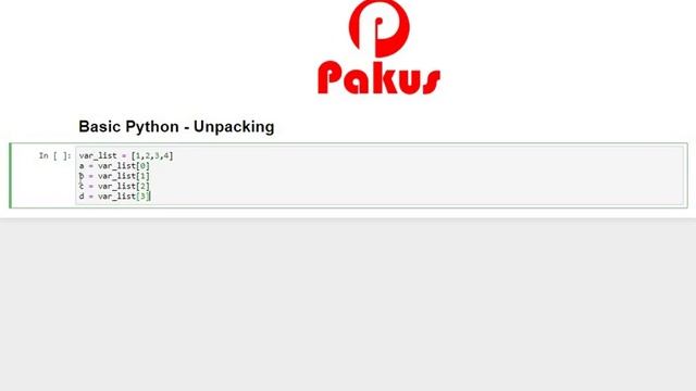 Basic Python - Unpacking list смотреть онлайн