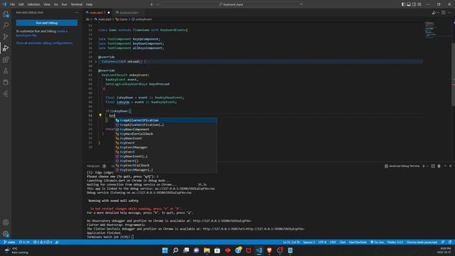 Keyboard Input in Flutter using Flame. смотреть онлайн