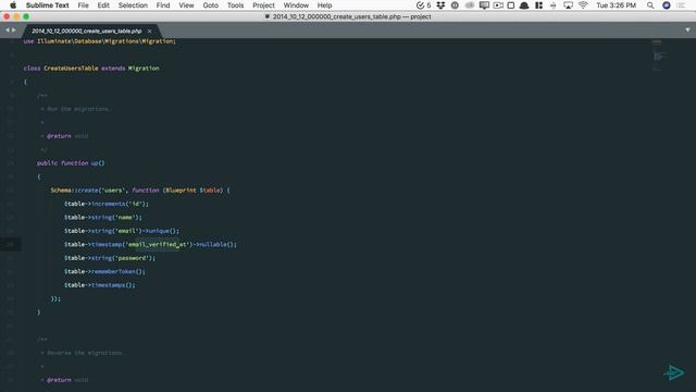 Laracasts Laravel - 7 Databases and Migrations смотреть онлайн