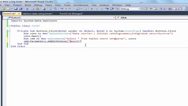 Visual Basic.net: How to retrieve data from access database and display it in a messageBox смотреть онлайн