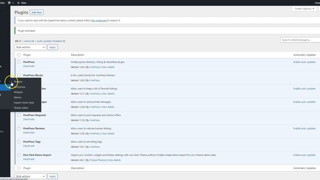 Importing demo content | ExpertHive Docs смотреть онлайн