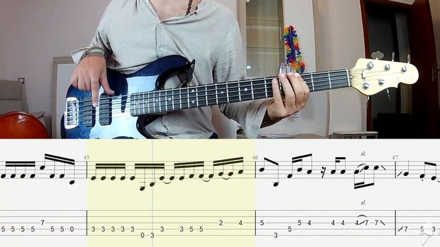 Alter Bridge - Open Your Eyes BASS COVER + PLAY ALONG TAB + SCORE смотреть онлайн