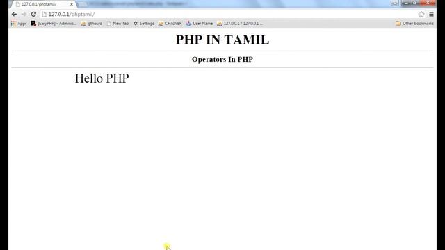 PHP Tutorial in Tamil #18 String Operators in PHP смотреть онлайн