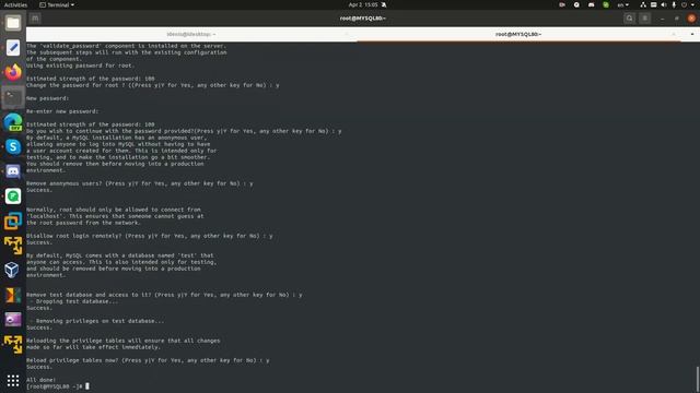 Установка MySQL 8.0 в Alma Linux 8.3 смотреть онлайн