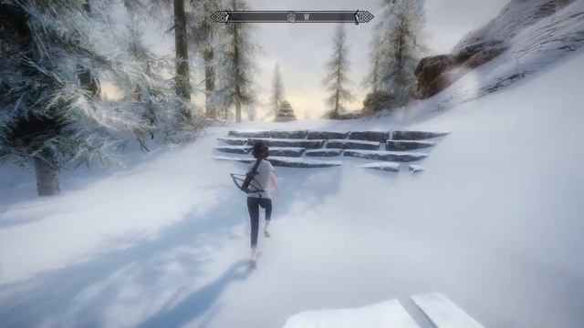 Path To High Hrothgar - Modded Skyrim SE - 3rd Crossbow Gameplay, TK Dodge, Mythical ENB, 30+ Fps 2
