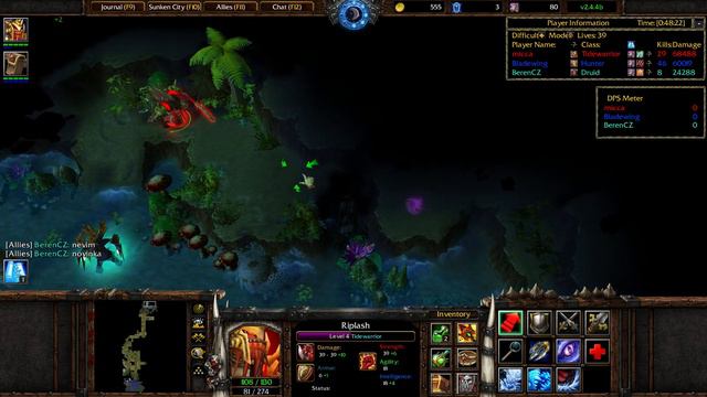 Warcraft 3: TFT [Custom] #877 Sunken City 2.4.4 - Snad to tentokrát už dohrajem :D смотреть онлайн