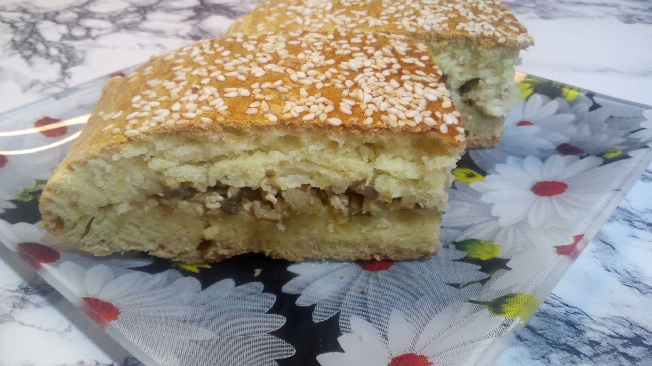 Восхитительный пирог с мясной начинкой. смотреть онлайн