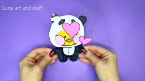Как сделать Уточку ЛАЛАФАНФАН из бумаги легко и одежду для уточки Lalafanfan Поделки из бумаги
