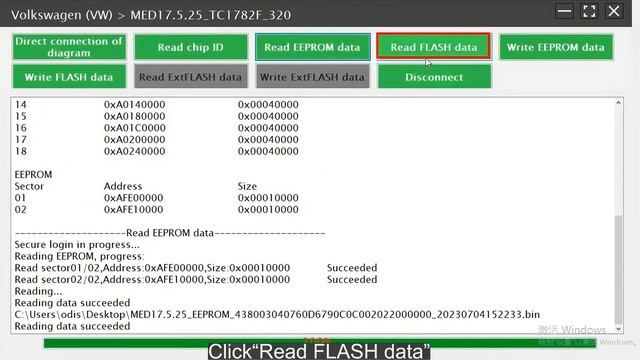 How To Clone VW ECU MED17.5.25 With Launch X431 ECU Programmer