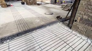 Обогрев заезда во двор. Система снеготаяния