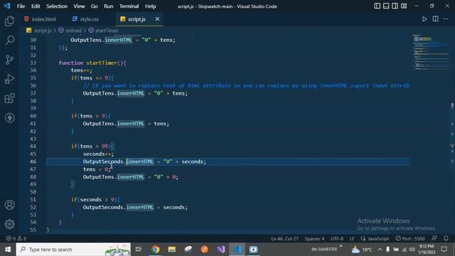 STOPWATCH BY USING JAVASCRIPT PROGRAMMING LANGUAGE смотреть онлайн
