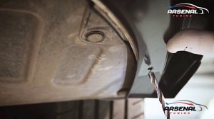 Установка тюнинг сплиттера на KIA RIO 4 поколения