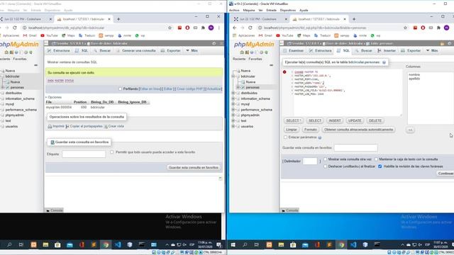 base de datos distribuida circular maestro esclavo MYSQL смотреть онлайн