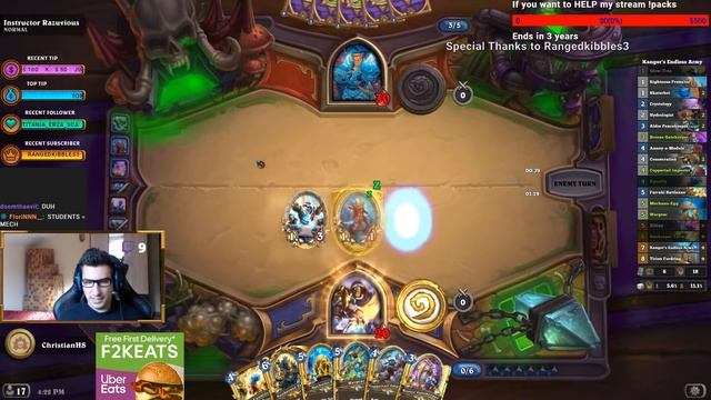 Hearthstone: Curse of Naxxramas - Instructor Razuvious ( Boss ) смотреть онлайн