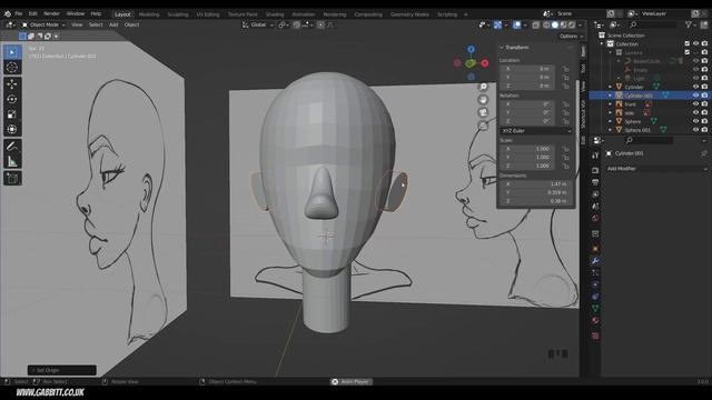 Sculpting a Stylized Face - Detailed Beginners Tutorial - Blender 3 смотреть онлайн