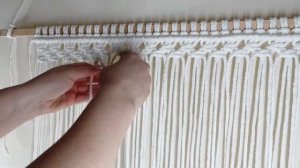 Прямоугольное панно макраме