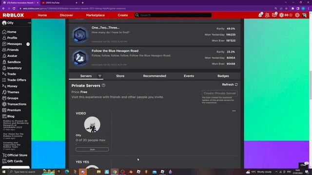 How to get all the free event items in Roblox Innovation Awards 2023 - Voting Hub. смотреть онлайн