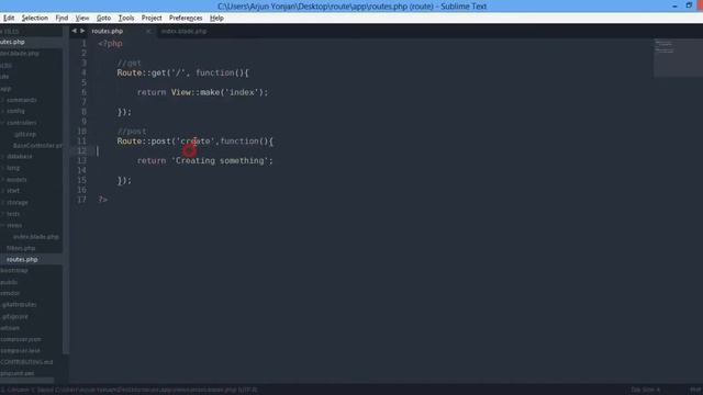 laravel 4 simple Route get and Route post смотреть онлайн