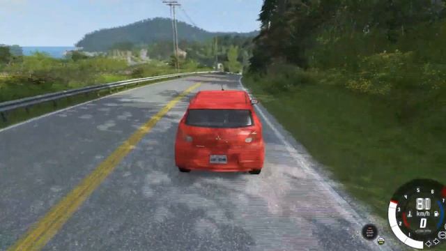 BeamNG.drive - Mistubishu Mirage GLS - Car Test Drive & Download смотреть онлайн