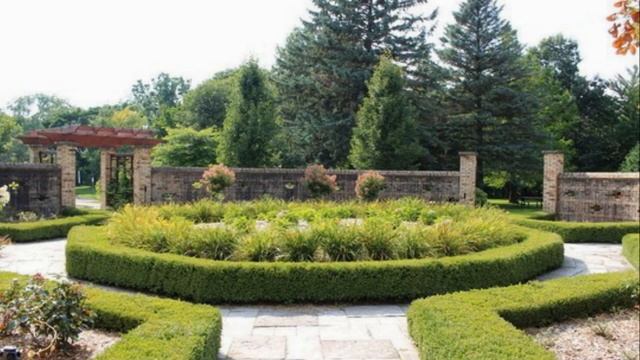 Невысокая живая изгородь помогает зонировать пространство дачного участка смотреть онлайн