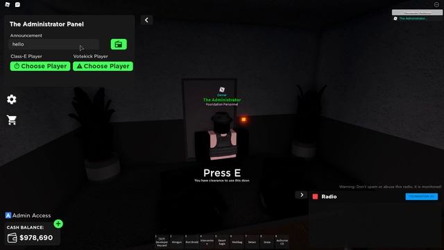 [SCPF] How to play as "The Administrator" on Area-47 Roleplay смотреть онлайн