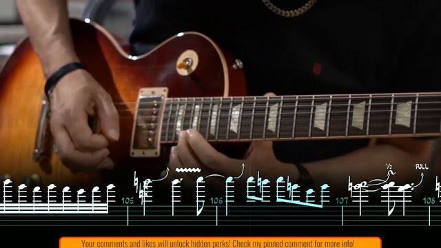 November Rain Guitar Solo Lesson - Guns N' Roses - Cover by Ozielzinho - Tab Tutorial - How to Play смотреть онлайн