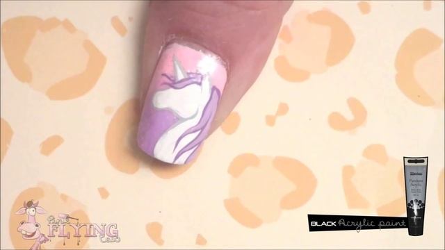Pastel Unicorns Nail Art