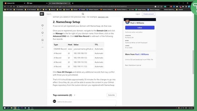 How to Use Custom Namecheap Domain Name for GitHub Page (2023) смотреть онлайн