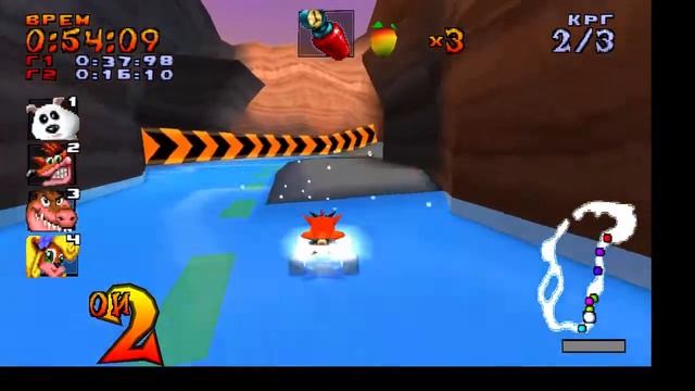 Прохождение (КРАШ ГОНКИ) Crash Team Racing - PS1 - эмулятор (#4) смотреть онлайн