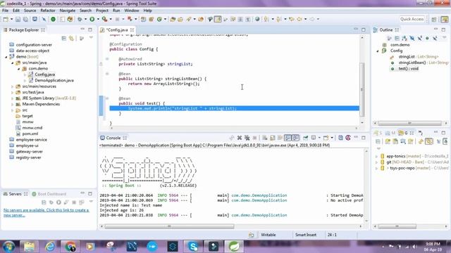 How autowiring a list or an array of a particular type works in spring [Interview] смотреть онлайн