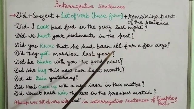 Tenses | Simple Past Tense | Part - 5 | Home English Teacher смотреть онлайн