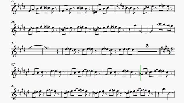 Samba de Verão( So Nice) Summer Samba Sheet music Sax Alto Eb смотреть онлайн