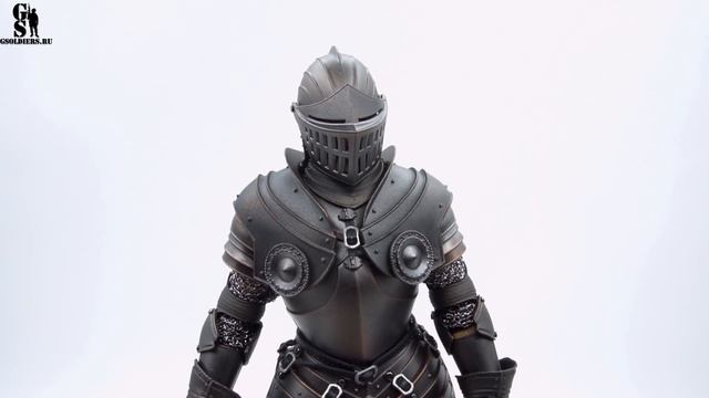 Черный рыцарь - фигурка средневекового воина от Coomodel в масштабе 1/6: обзор смотреть онлайн