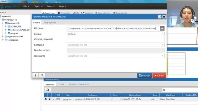 BACKUP POSTGRESQL - PGADMIN 4 смотреть онлайн