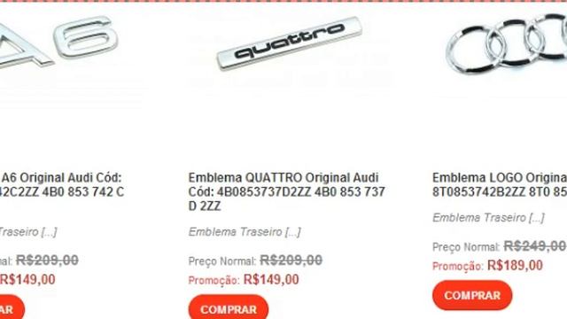 Emblemas Originais Audi, Emblema A6, Quattro, Logo Traseiro, Audi Emblema Originais Parte 1 смотреть онлайн