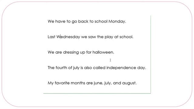 Capitalizing the Names of Days, Months, and Holidays смотреть онлайн