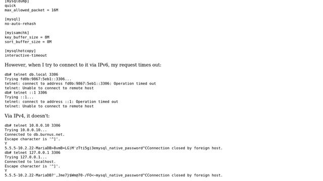 DevOps & SysAdmins: Enable IPv6 in MariaDB in FreeBSD jail смотреть онлайн