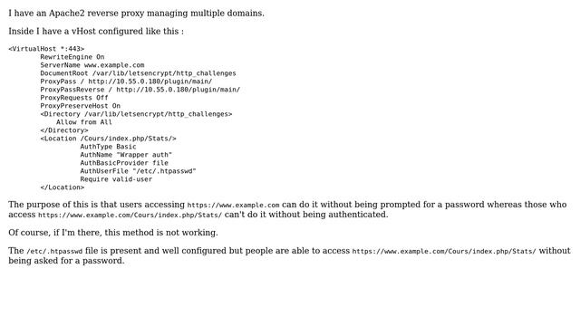 DevOps & SysAdmins: Apache Reverse Proxy : put a htaccess type password on a specfic URL смотреть онлайн